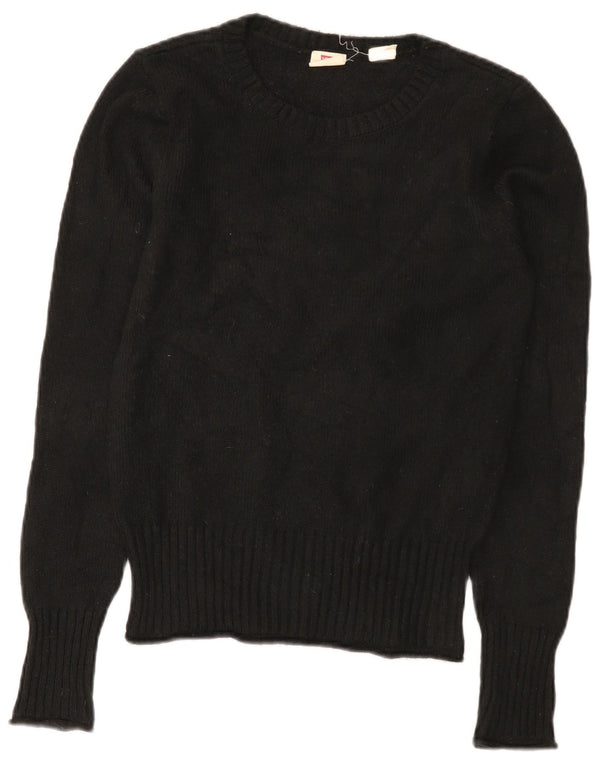 Levi's Womens Boat Neck Jumper Sweater UK 10 Small Black Polyamide