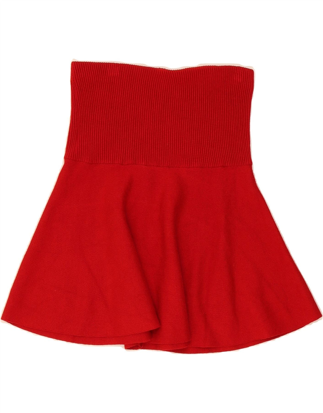 ZARA Womens High Waist A-Line Skirt Small W26  Red Vintage Zara and Second-Hand Zara from Messina Hembry 
