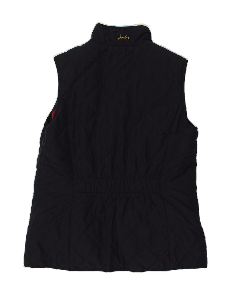 JOULES Womens Quilted Gilet UK 12 Medium  Navy Blue Polyester | Vintage Joules | Thrift | Second-Hand Joules | Used Clothing | Messina Hembry 