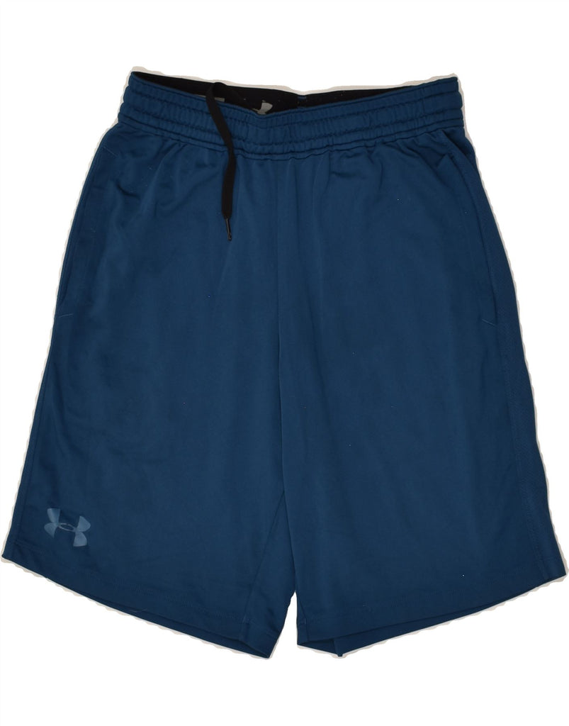 UNDER ARMOUR Mens Sport Shorts Small Blue | Vintage Under Armour | Thrift | Second-Hand Under Armour | Used Clothing | Messina Hembry 