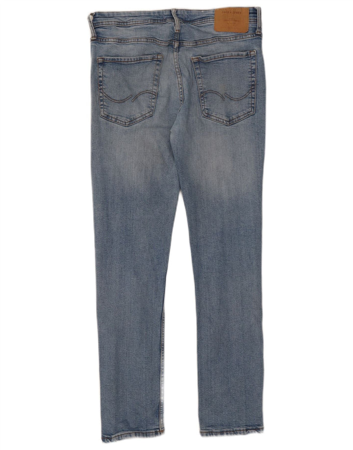 Jack & Jones Mens GLENN Slim Jeans W32 L30 Blue Cotton