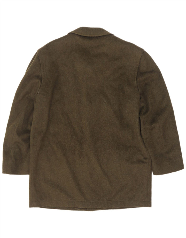 Steinbock Mens Overcoat IT 48 Medium Khaki Wool