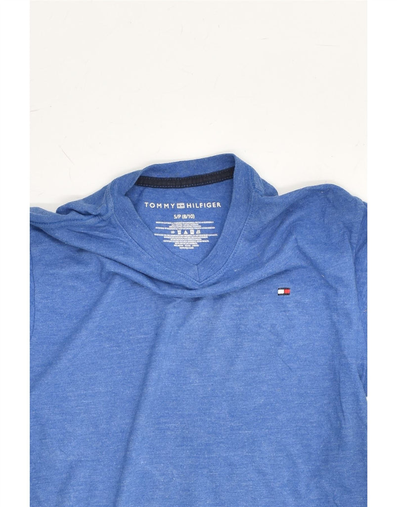 TOMMY HILFIGER Boys T-Shirt Top 8-9 Years Small  Blue Cotton | Vintage Tommy Hilfiger | Thrift | Second-Hand Tommy Hilfiger | Used Clothing | Messina Hembry 