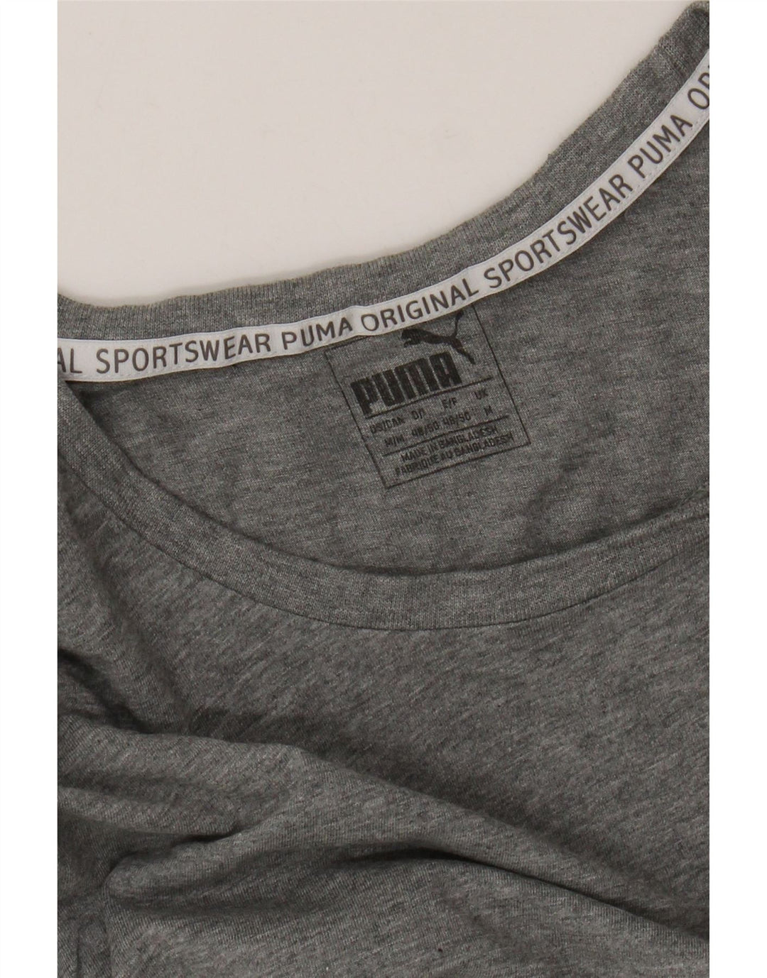 PUMA Mens Graphic T-Shirt Top Medium Grey