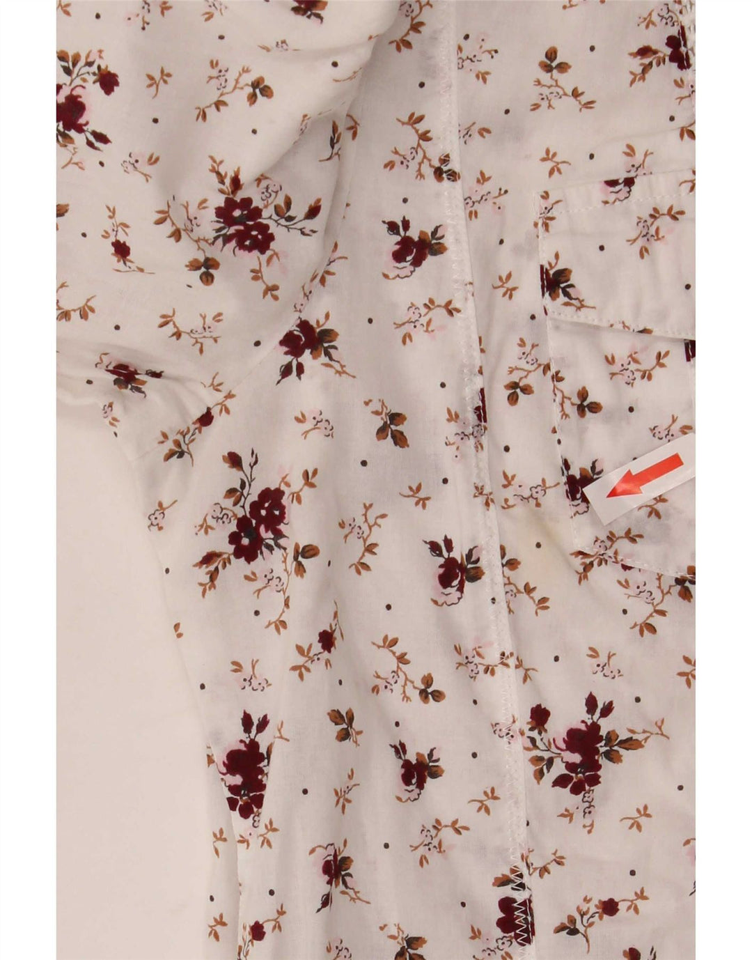 Laura Ashley Womens Shirt UK 12 Medium White Floral