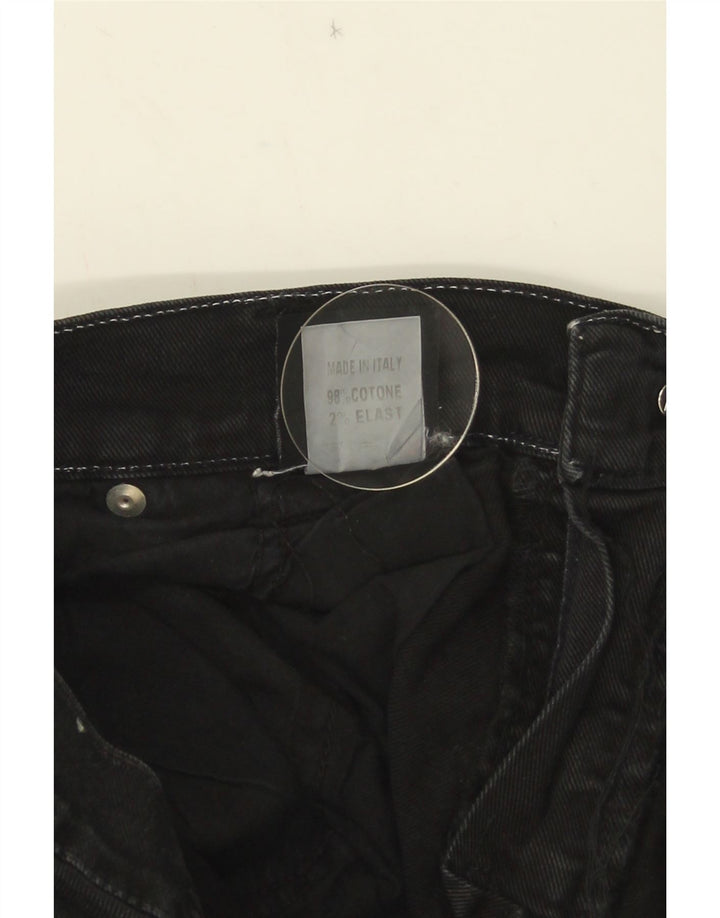 Roy Rogers Mens Straight Jeans W33 L30 Black Cotton