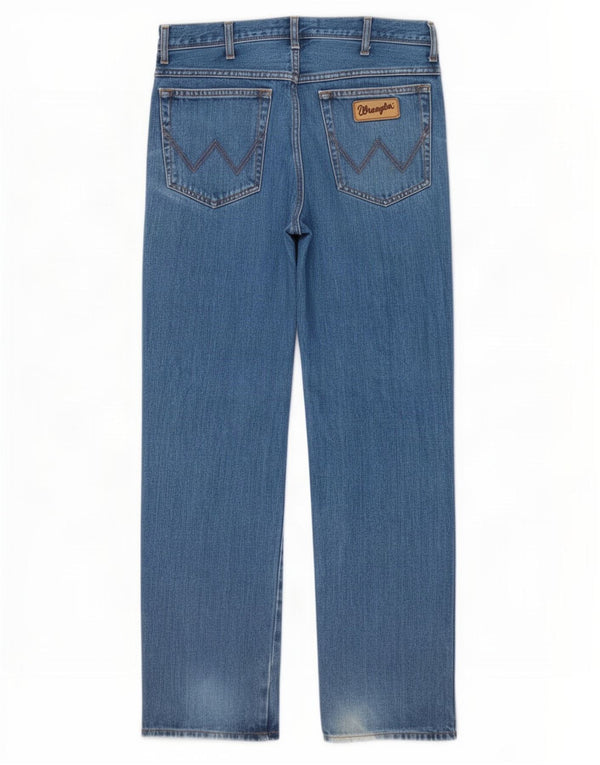 Wrangler Mens Texas Straight Jeans W34 L32 Blue Cotton