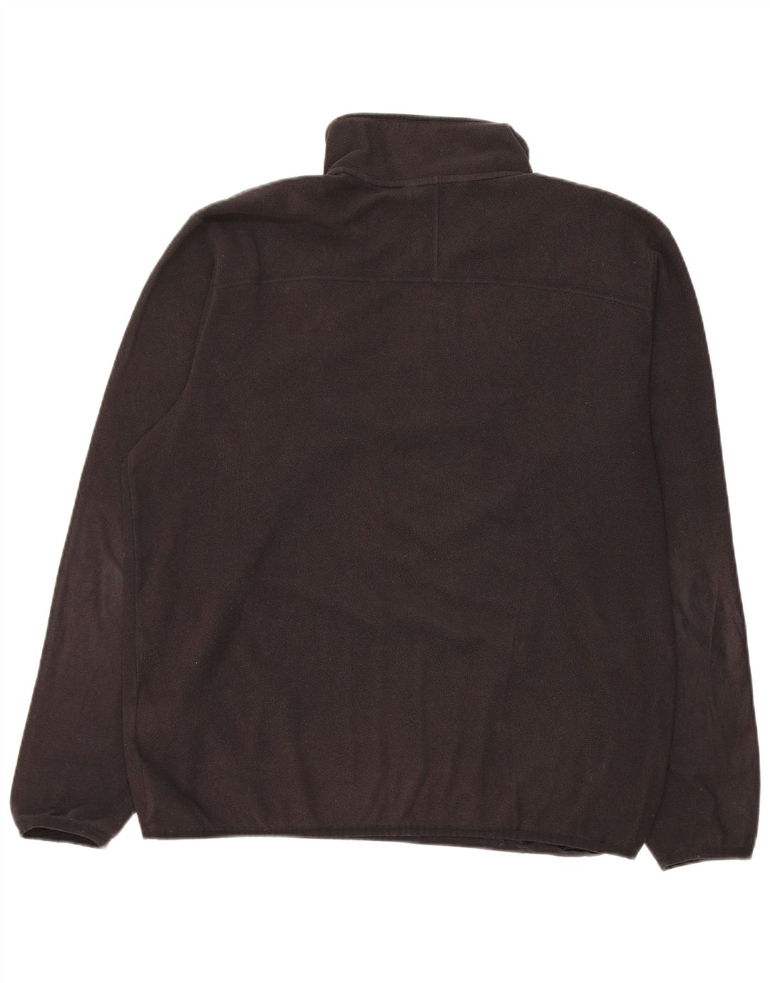 The North Face Mens Zip Neck Fleece Jumper Large Black Polyester