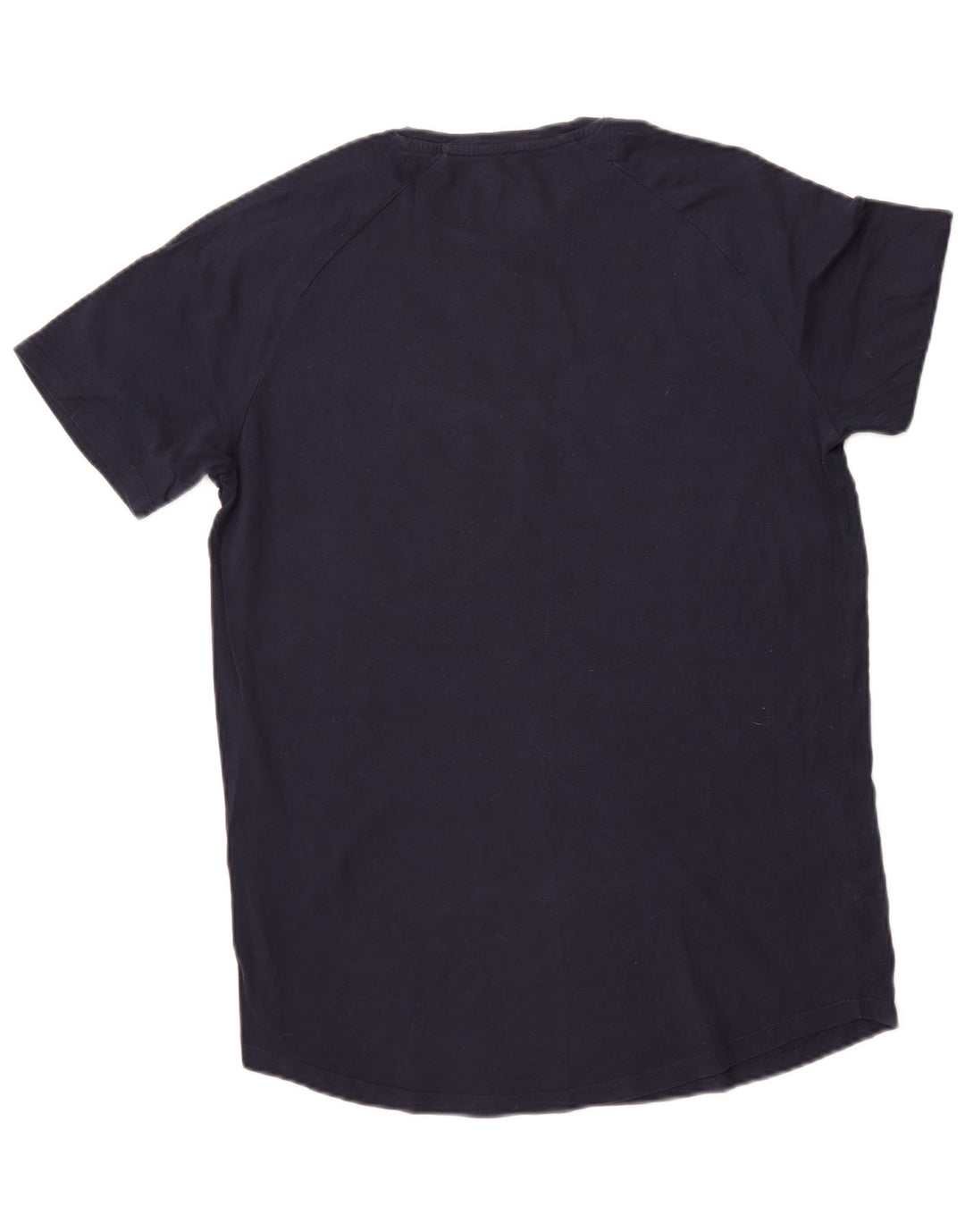 JACK & JONES Mens T-Shirt Top Medium Navy Blue Cotton