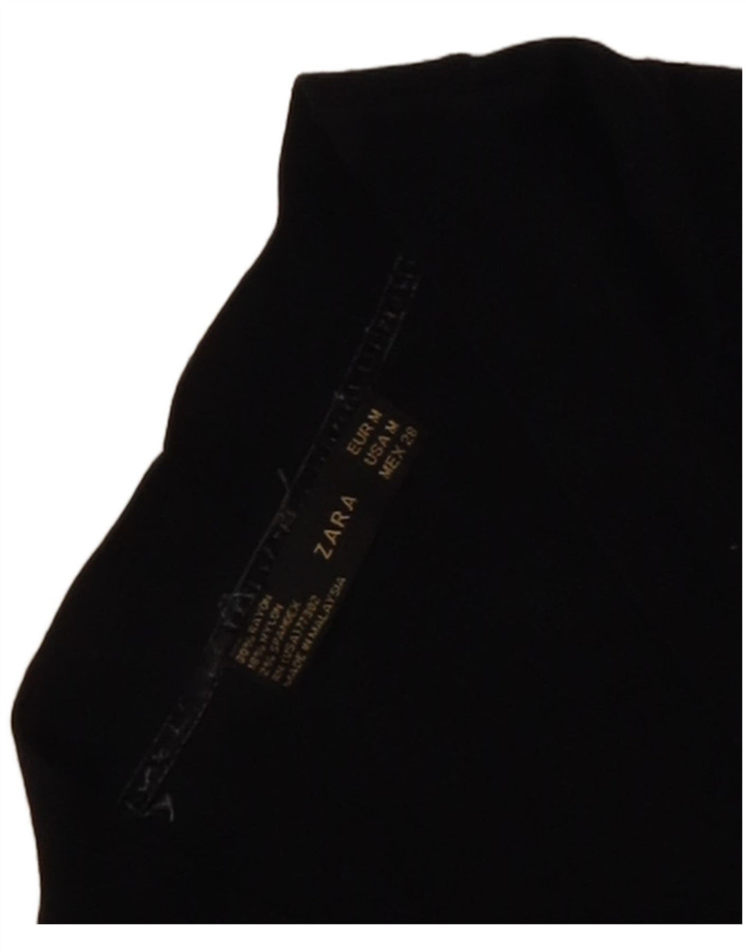 Zara Womens Crop Cardigan Sweater UK 12 Medium Black