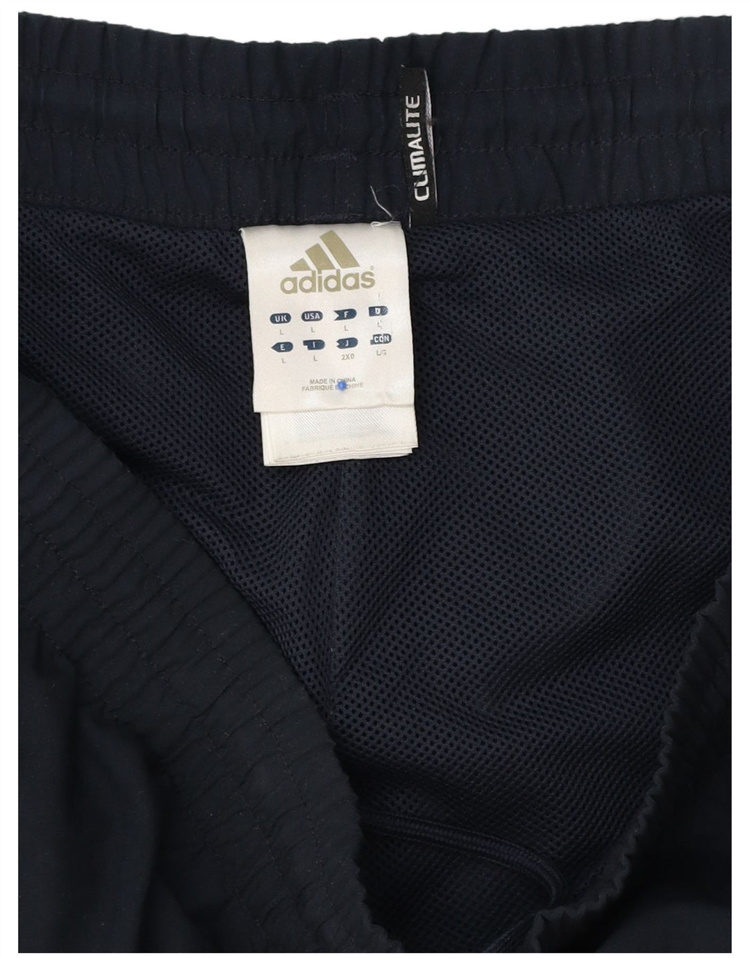 Adidas Mens Climalite Tracksuit Trousers Large  Navy Blue Polyester