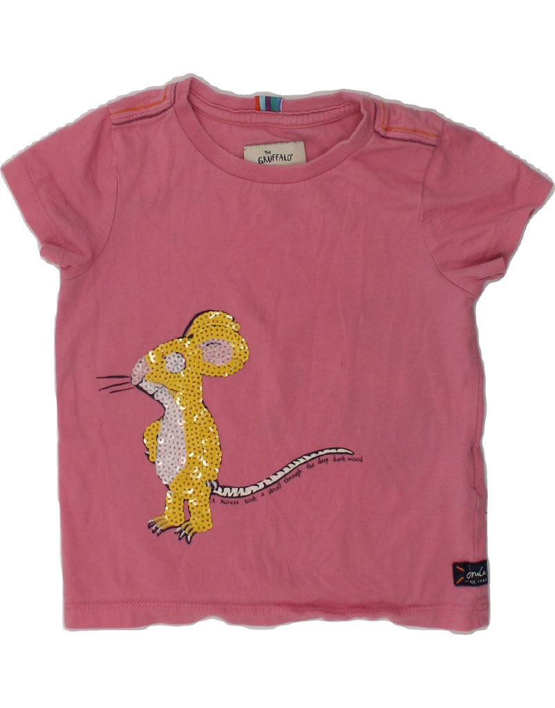 JOULES Baby Girls Graphic T-Shirt Top 12-18 Months Pink Animal Print | Vintage Joules | Thrift | Second-Hand Joules | Used Clothing | Messina Hembry 