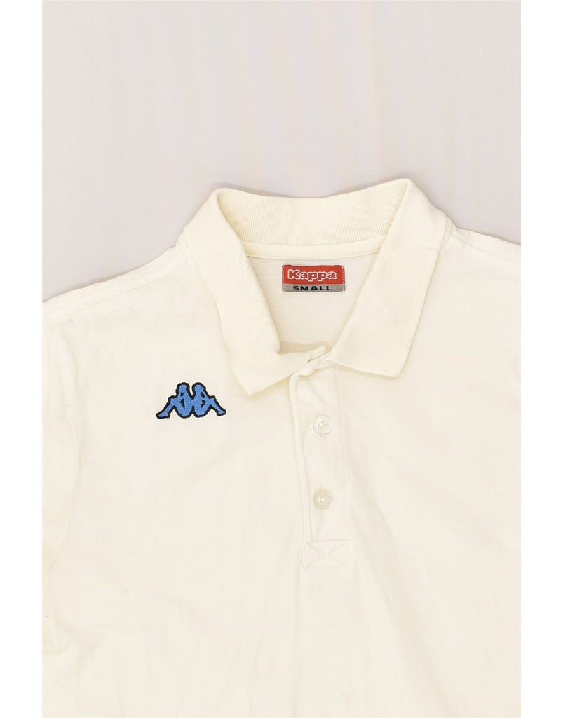 KAPPA Mens Polo Shirt Small Off White Cotton | Vintage Kappa | Thrift | Second-Hand Kappa | Used Clothing | Messina Hembry 