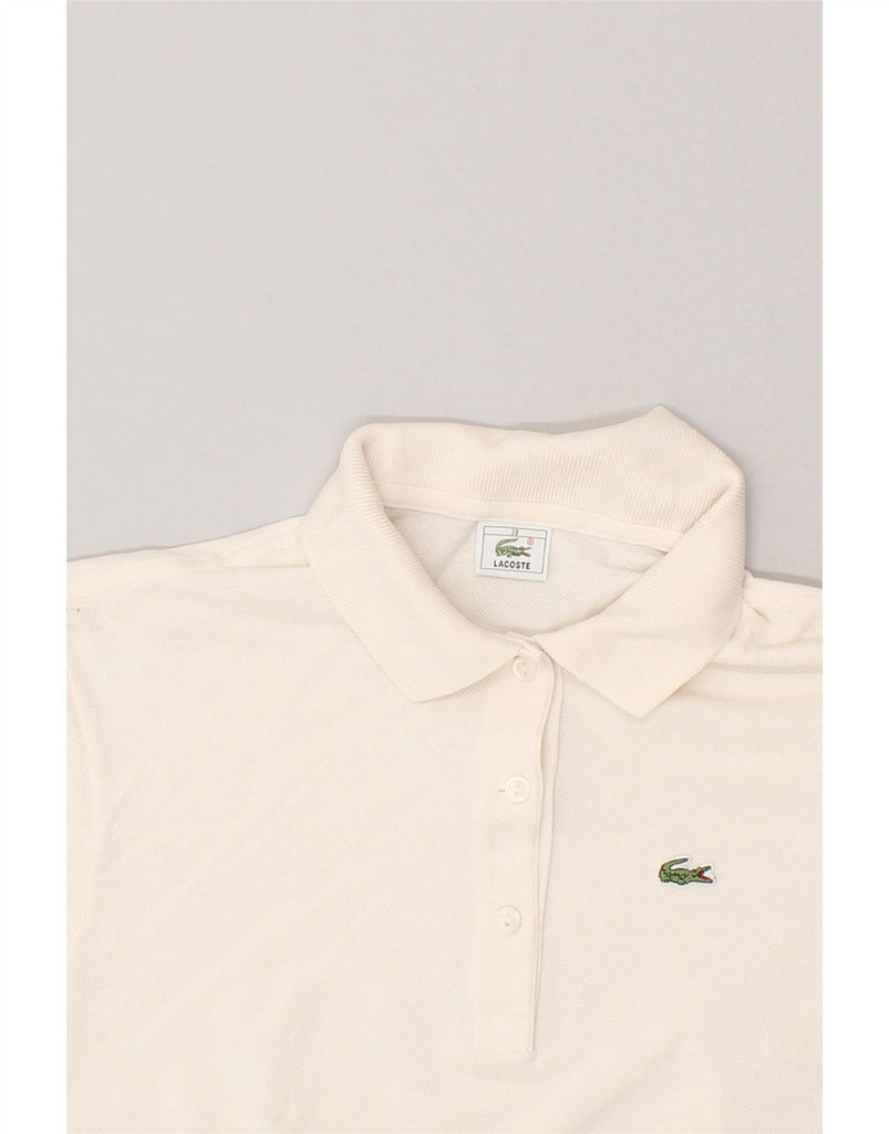 LACOSTE Womens Polo Shirt Size 38 Medium Beige Vintage Lacoste and Second-Hand Lacoste from Messina Hembry 