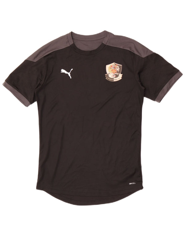 Puma Mens Dartford FC T-Shirt Top Medium Black Colourblock Polyester