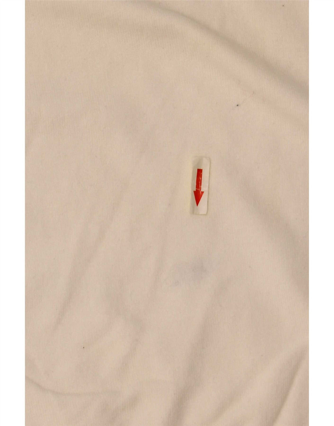 Zara Mens V-Neck Jumper Sweater Medium Off White Cotton