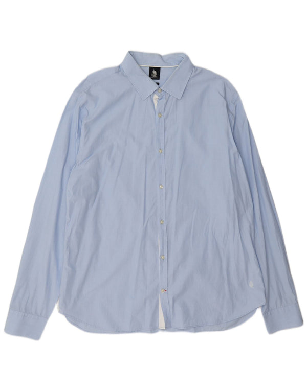 Marina Yachting Mens Slim Fit Shirt Size 45 XL Blue
