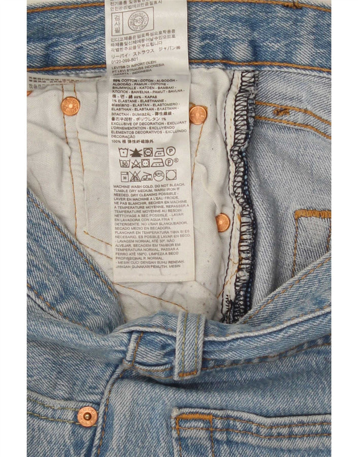 Levi's Mens 501 Straight Jeans W27 L28 Blue Cotton 90s