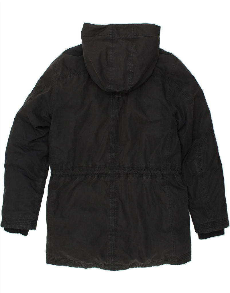 TIMBERLAND Mens Hooded Padded Coat UK 40 Large Black Cotton | Vintage Timberland | Thrift | Second-Hand Timberland | Used Clothing | Messina Hembry 