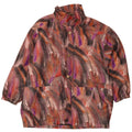 Vintage Womens Abstract Pattern Windbreaker Coat EU 46 XL Multicoloured