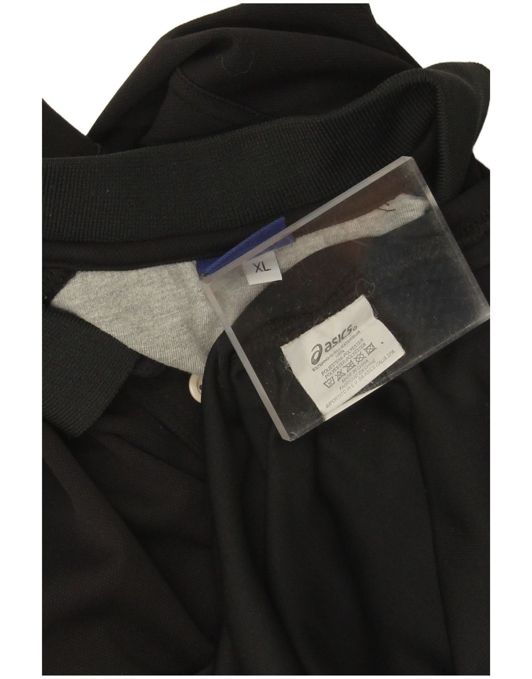 Asics Mens Polo Shirt XL Black Polyester