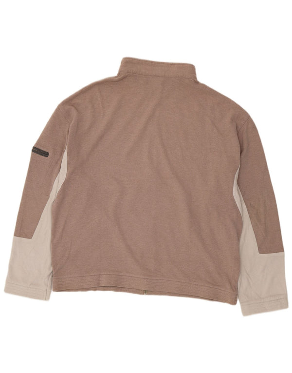 AUSTRALIAN L'ALPINA Mens Tracksuit Top Jacket IT 54 XL Beige Colourblock