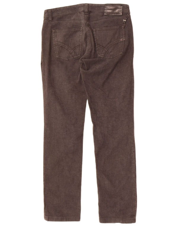 Gas Mens Slim Casual Trousers W29 L29 Grey Pinstripe Cotton