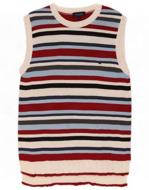 Brooksfield Womens Vest Tank Top UK 16 Large Multicoloured Striped