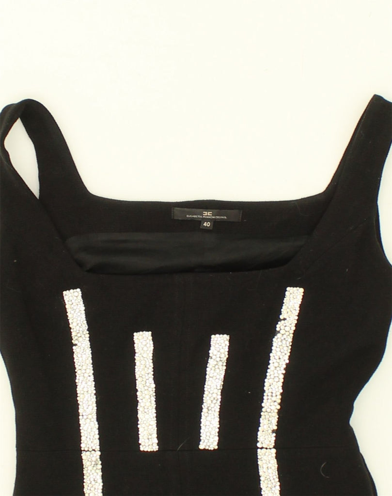 DC Womens Sleeveless Bodycon Dress IT 40 Small Black Polyester | Vintage DC | Thrift | Second-Hand DC | Used Clothing | Messina Hembry 