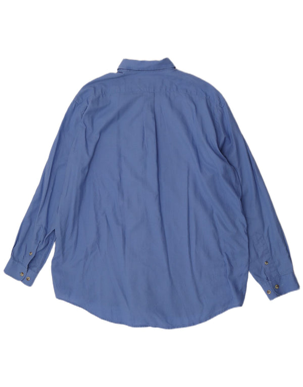 Marlboro Classics Mens Shirt XL Blue Cotton