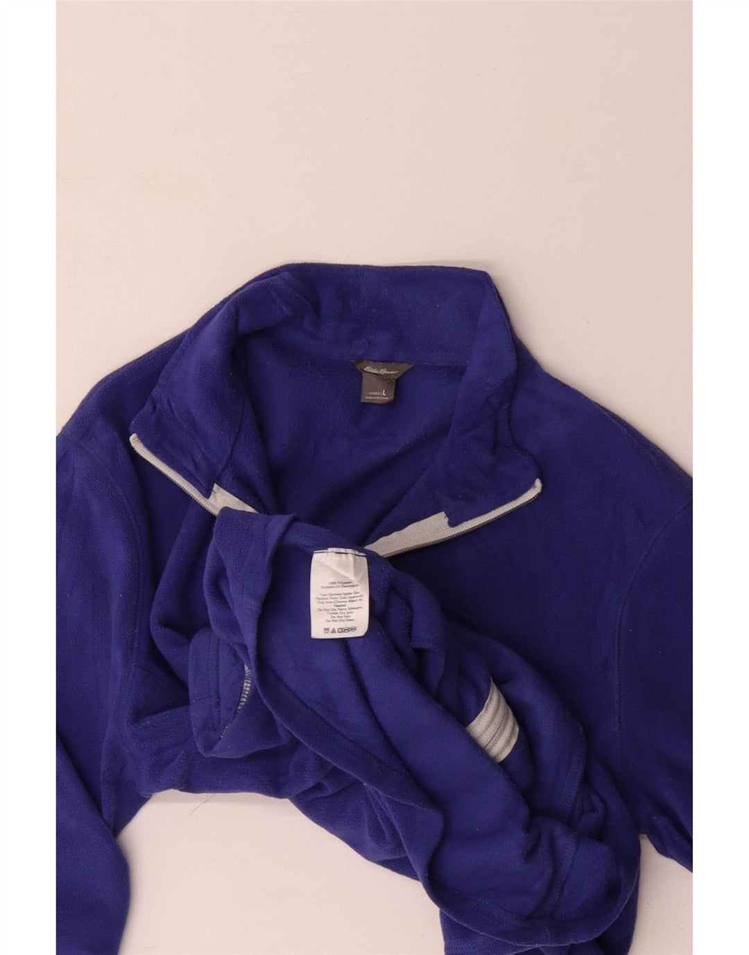 Eddie Bauer Womens Fleece Jacket UK 16 Large Purple Polyester