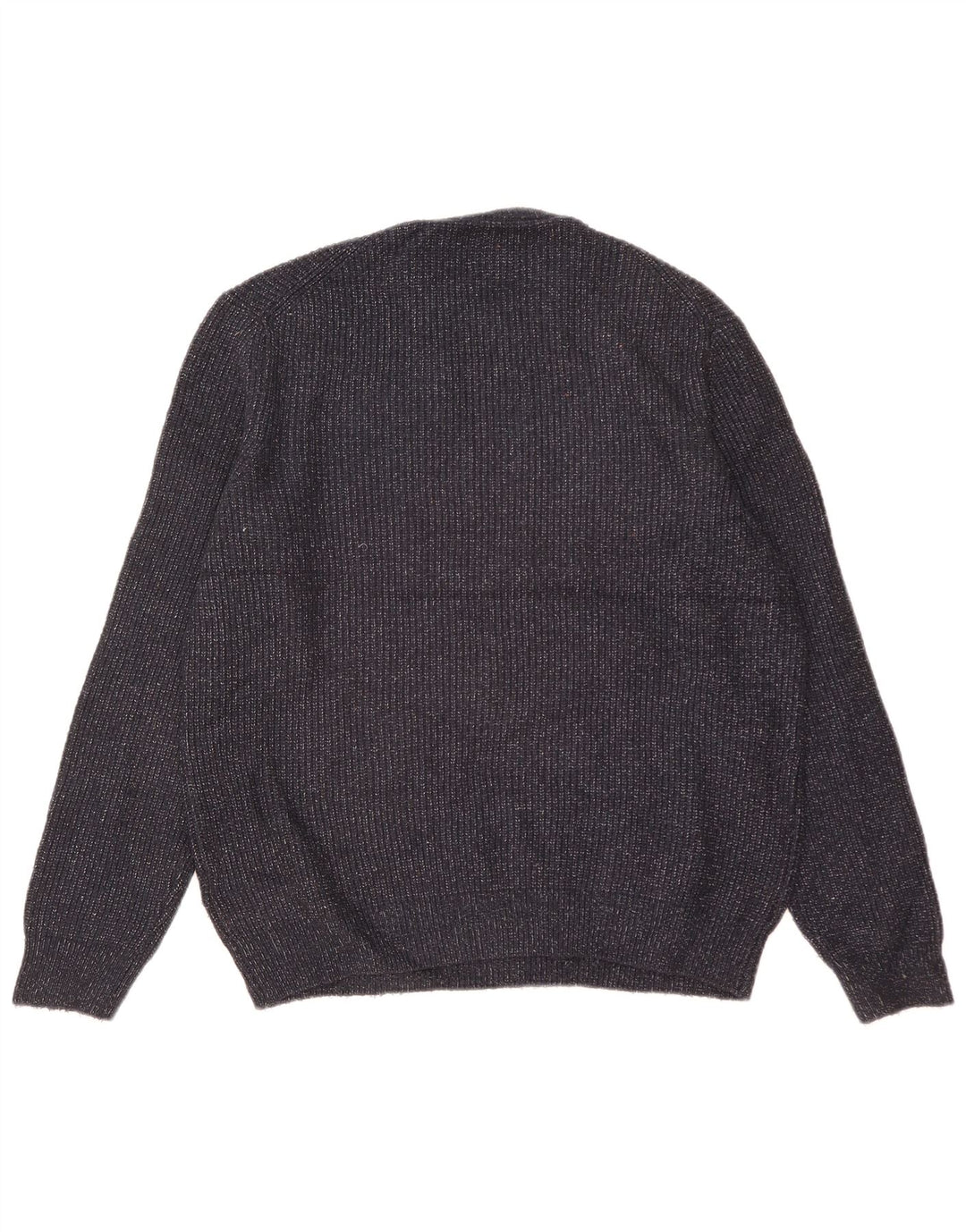 Marks & Spencer Mens Crew Neck Jumper Sweater Large Navy Blue Flecked