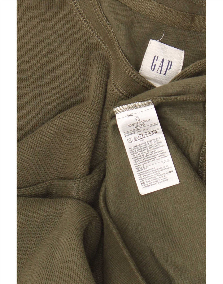 Gap Mens Sweatshirt Jumper XL Khaki Cotton