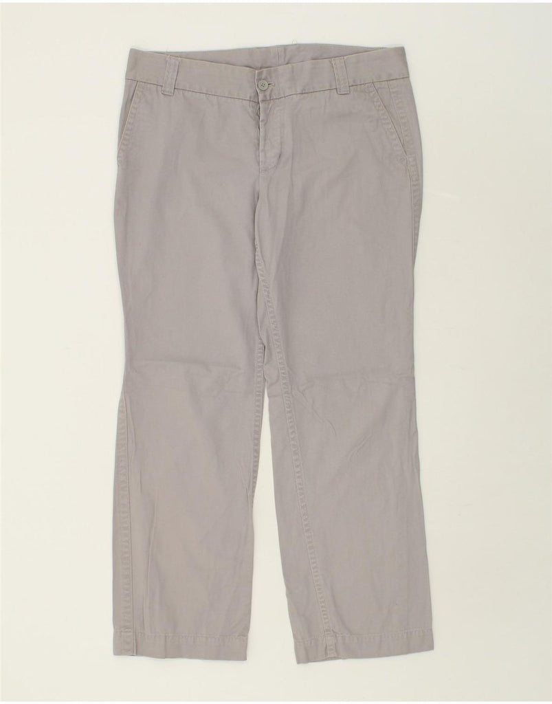 J. CREW Womens Straight Chino Trousers US 14 XL W36 L30  Grey Cotton | Vintage J. Crew | Thrift | Second-Hand J. Crew | Used Clothing | Messina Hembry 