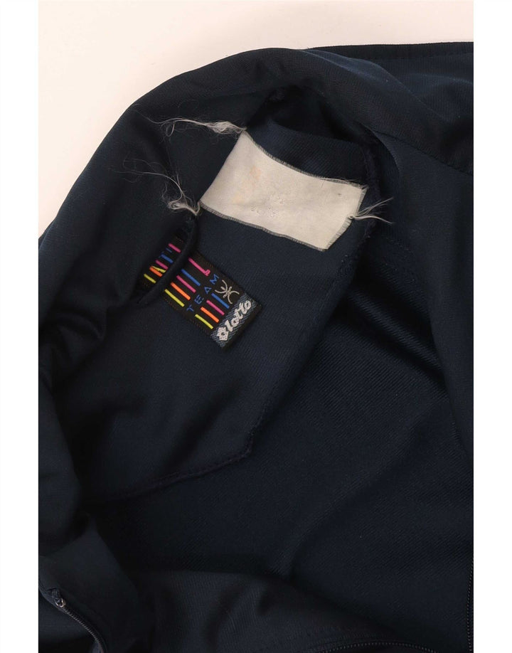 Lotto Mens Graphic Tracksuit Top Jacket Medium Navy Blue Colourblock