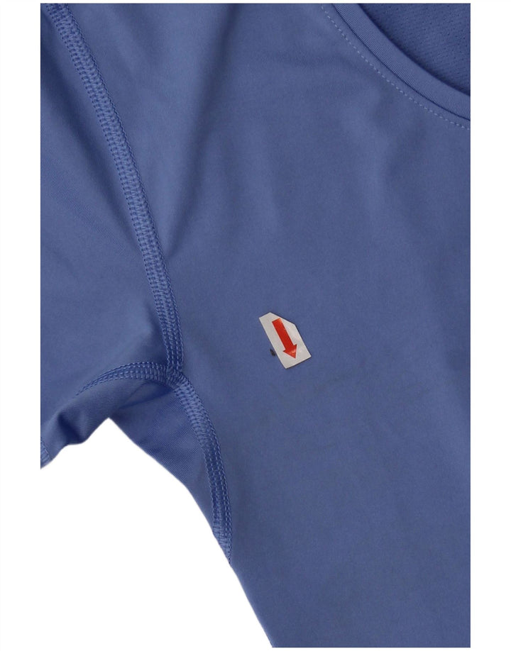 Nike Womens T-Shirt Top UK 8 Small Blue Polyester