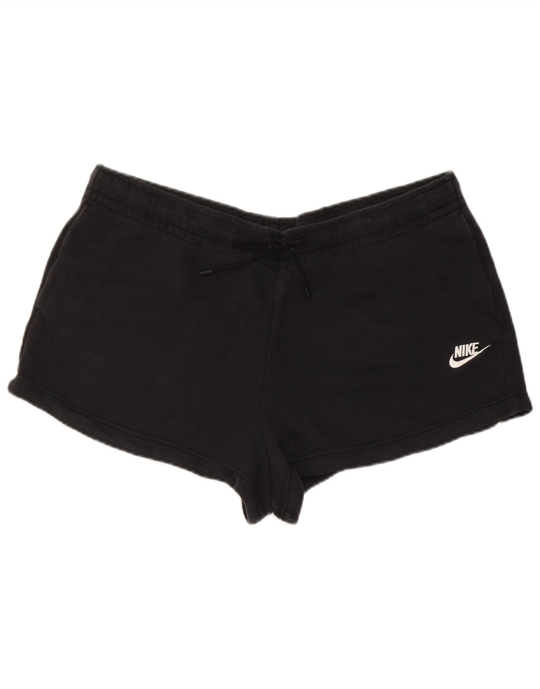 Nike Womens Sport Shorts UK 16 Large  Black Cotton