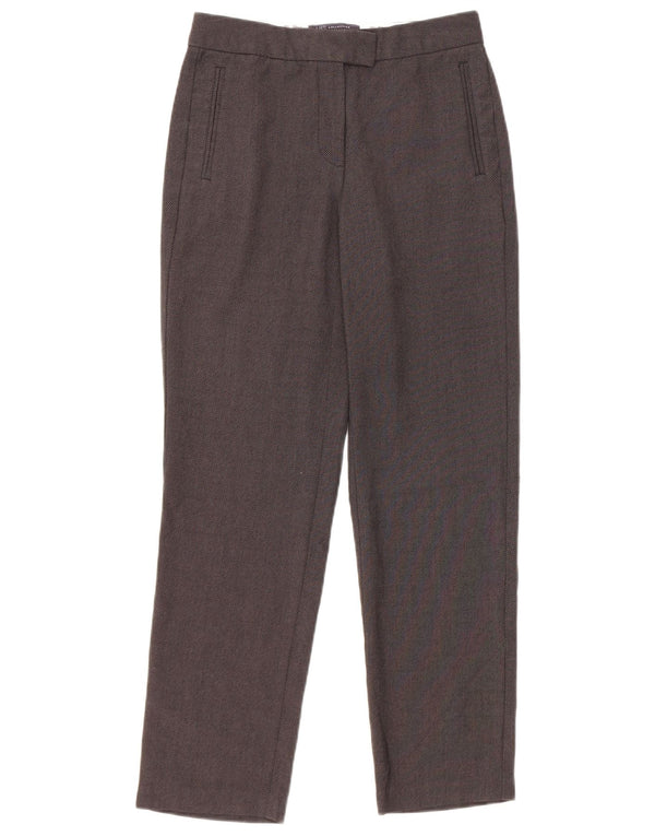 Marks & Spencer Womens Straight Suit Trousers UK 8 Small W26 L28 Black