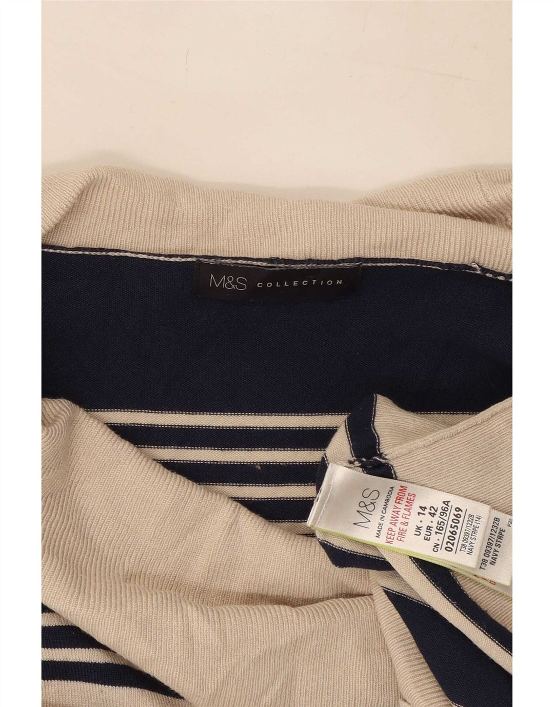 Marks & Spencer Womens Roll Neck Jumper Sweater UK 14 Medium Navy Blue