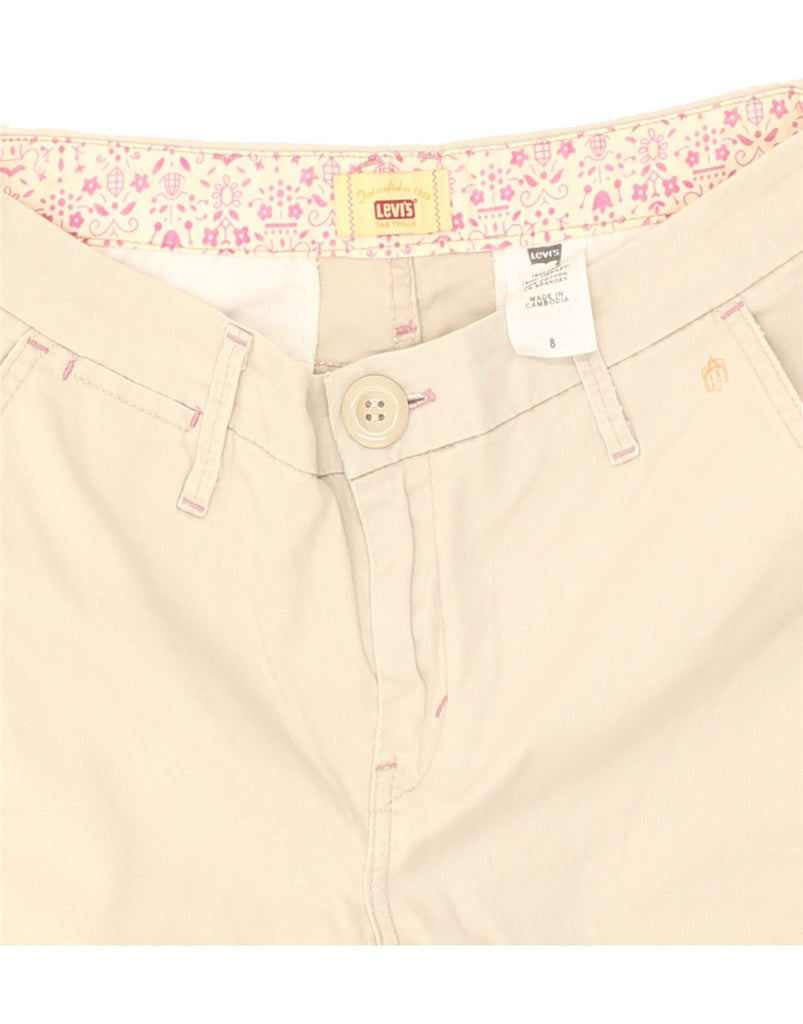 LEVI'S Womens Chino Shorts US 8 Medium W31  Beige Cotton | Vintage Levi's | Thrift | Second-Hand Levi's | Used Clothing | Messina Hembry 