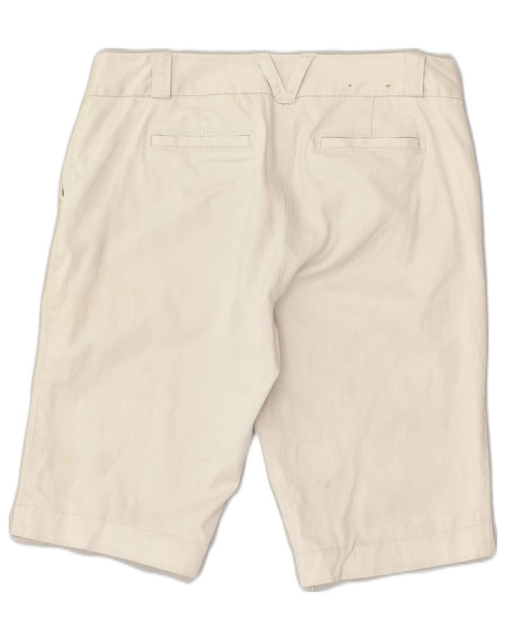 J. CREW Womens Regular Fit Chino Shorts US 10 Large W32 White Cotton | Vintage J. Crew | Thrift | Second-Hand J. Crew | Used Clothing | Messina Hembry 