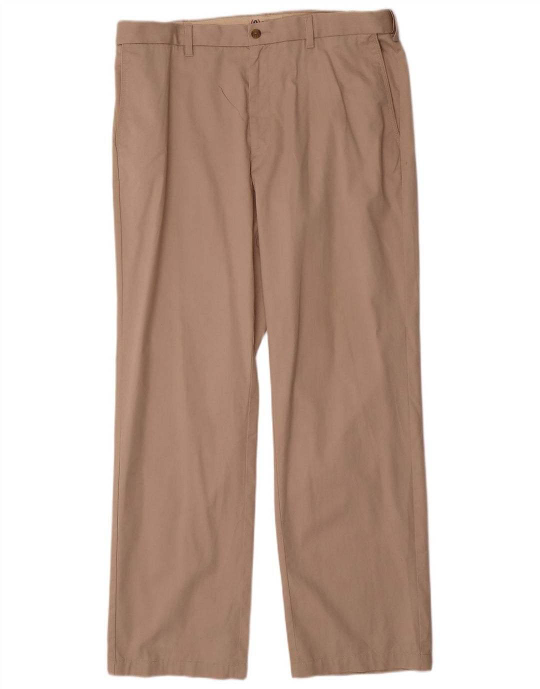 Marks & Spencer Mens Blue Harbour Straight Chino Trousers W38 L33 Beige