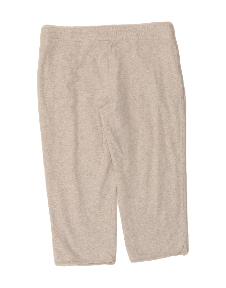 EDDIE BAUER Womens Capri Tracksuit Trousers UK 16 Large  Grey Flecked Vintage Eddie Bauer and Second-Hand Eddie Bauer from Messina Hembry 