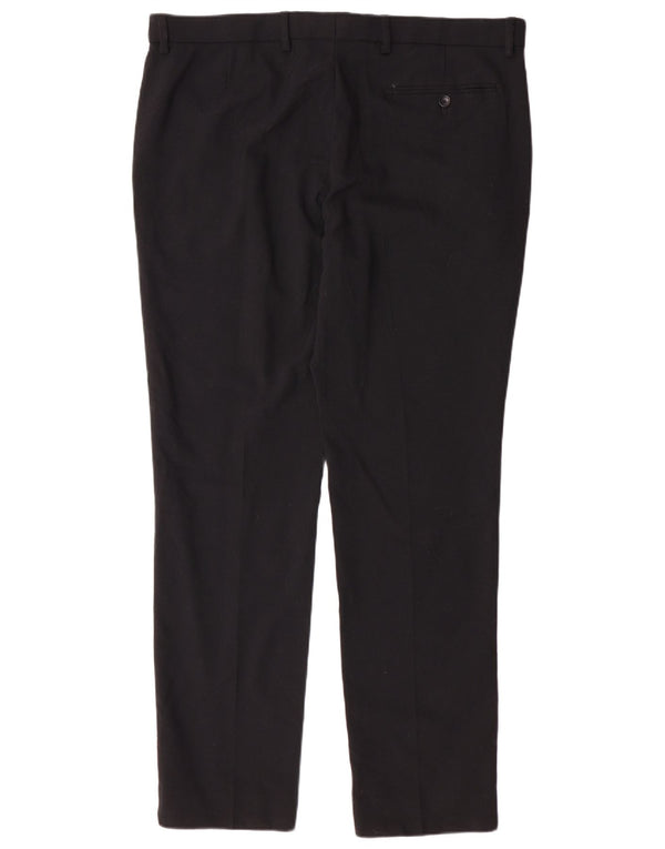 MARKS & SPENCER Mens Slim Suit Trousers W38 L31  Black