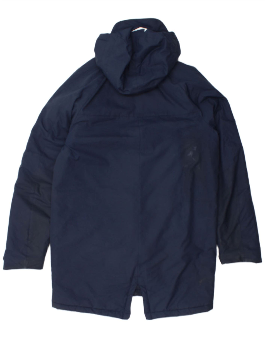 Nike Mens Hooded Padded Coat UK 38 Medium Navy Blue Polyester