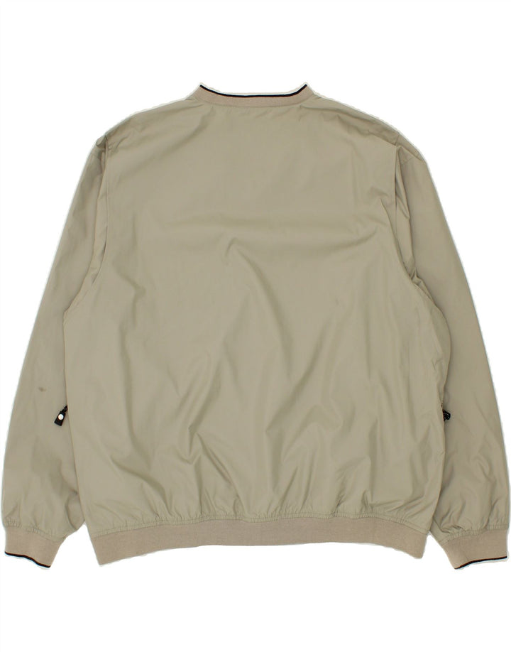 IZOD Mens Pullover Tracksuit Top Jacket 2XL Beige Polyester Vintage Izod and Second-Hand Izod from Messina Hembry 