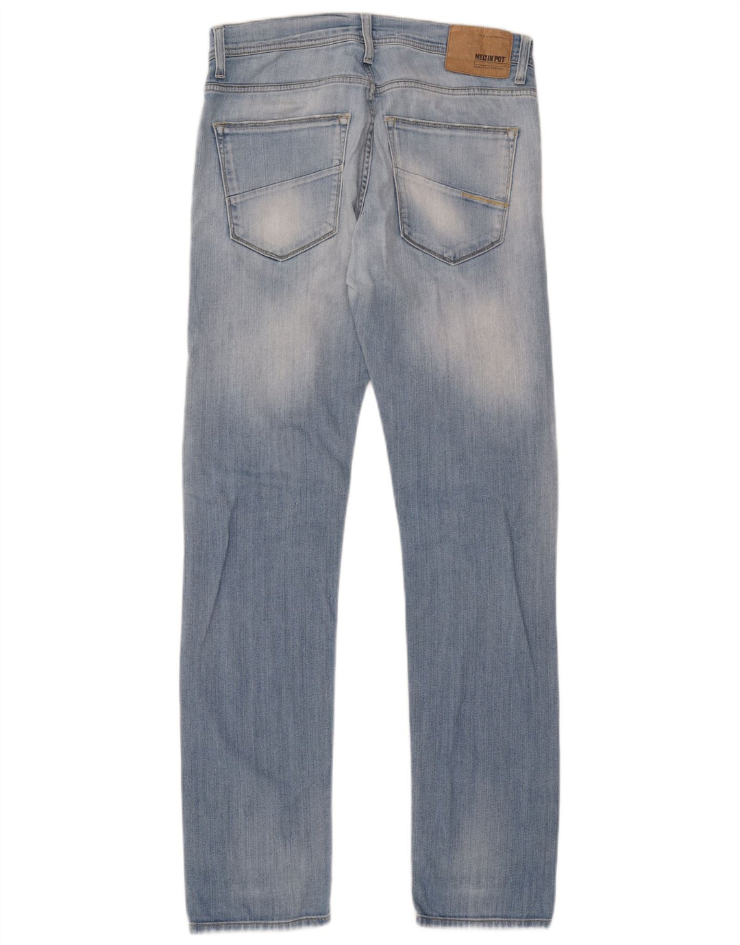 Meltin' Pot Womens Slim Jeans W30 L34 Blue Cotton