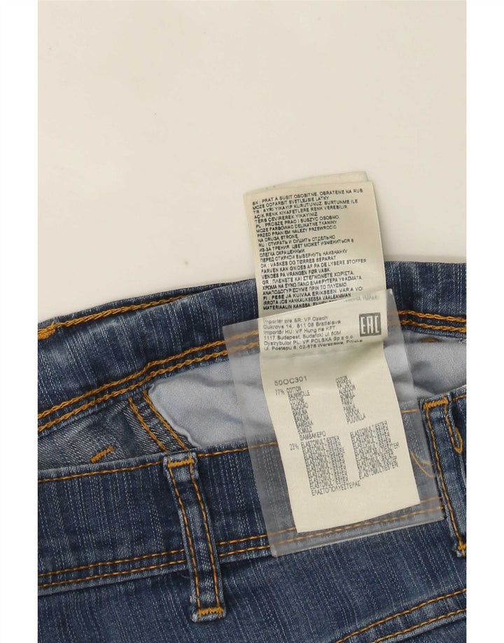 Wrangler Mens Regular Fit Straight Jeans W34 L32 Blue Cotton