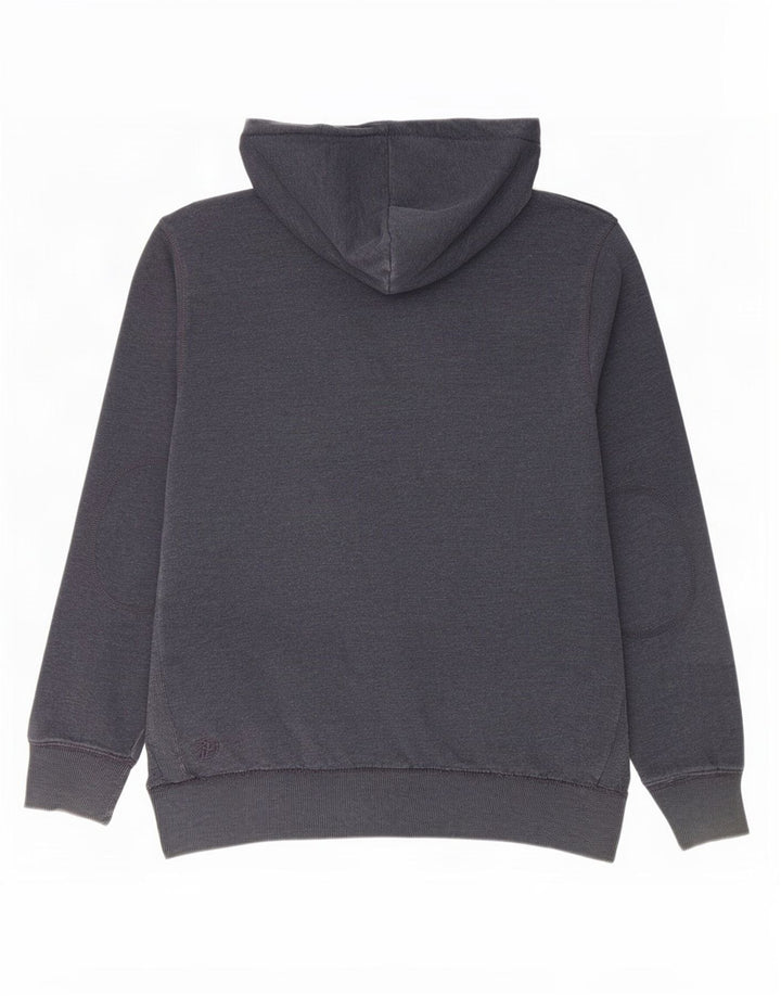 Tom Tailor Mens Graphic Hoodie Jumper 2XL Navy Blue Cotton