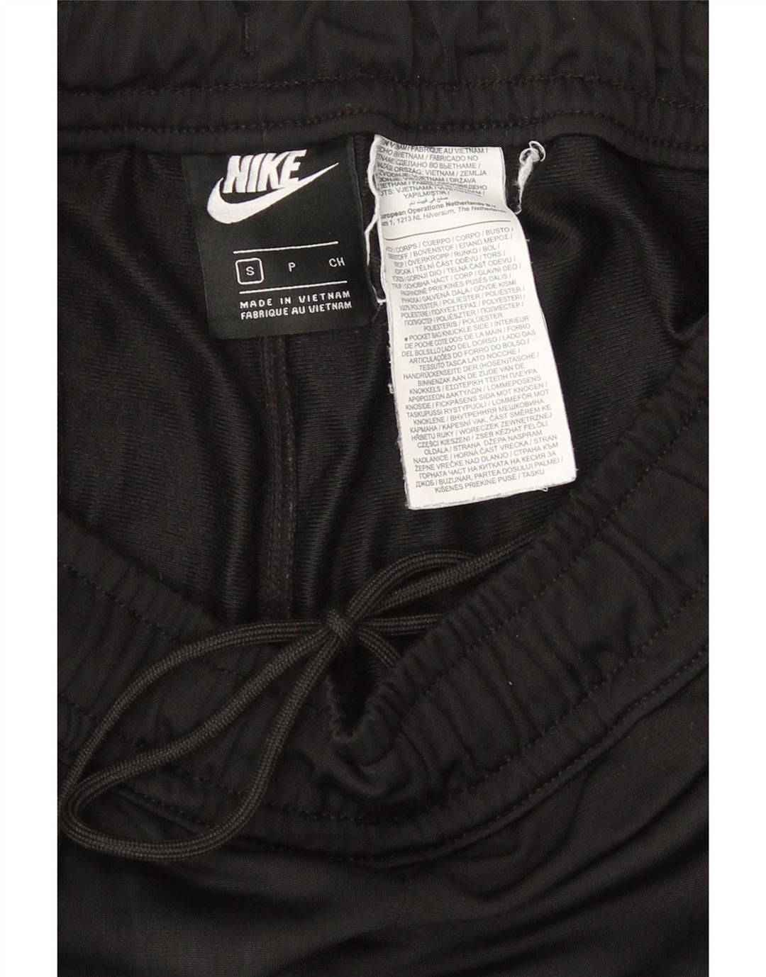 Nike Mens Graphic Tracksuit Trousers Small Black Polyester